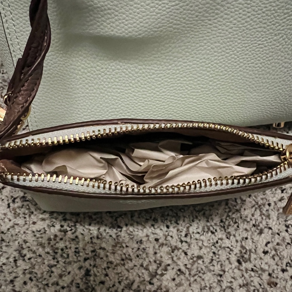 Anne Klein Jade and Brown Tote purse/Bag Set - Picture 5 of 16